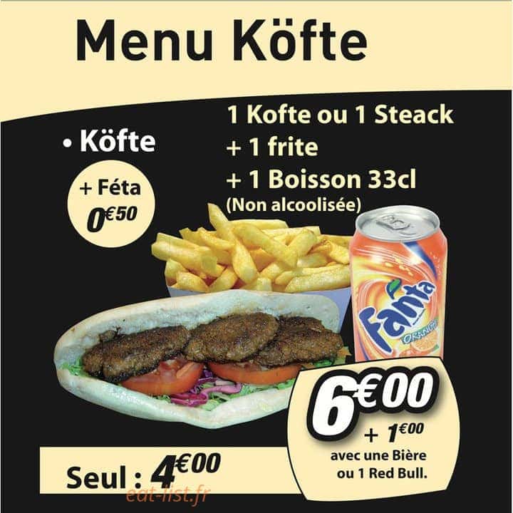 Kebab Celine — carte page 8
