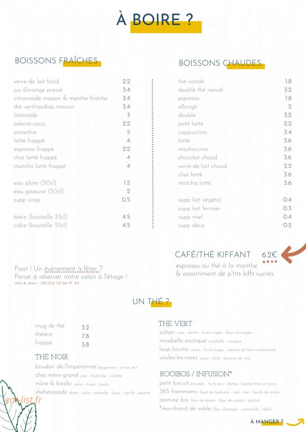 Kiff Kiff — carte page 2
