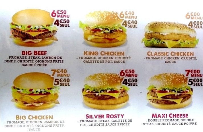 King food familly — carte page 9