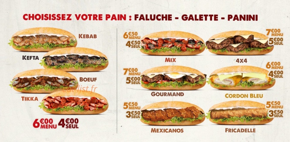 King food familly — carte page 2