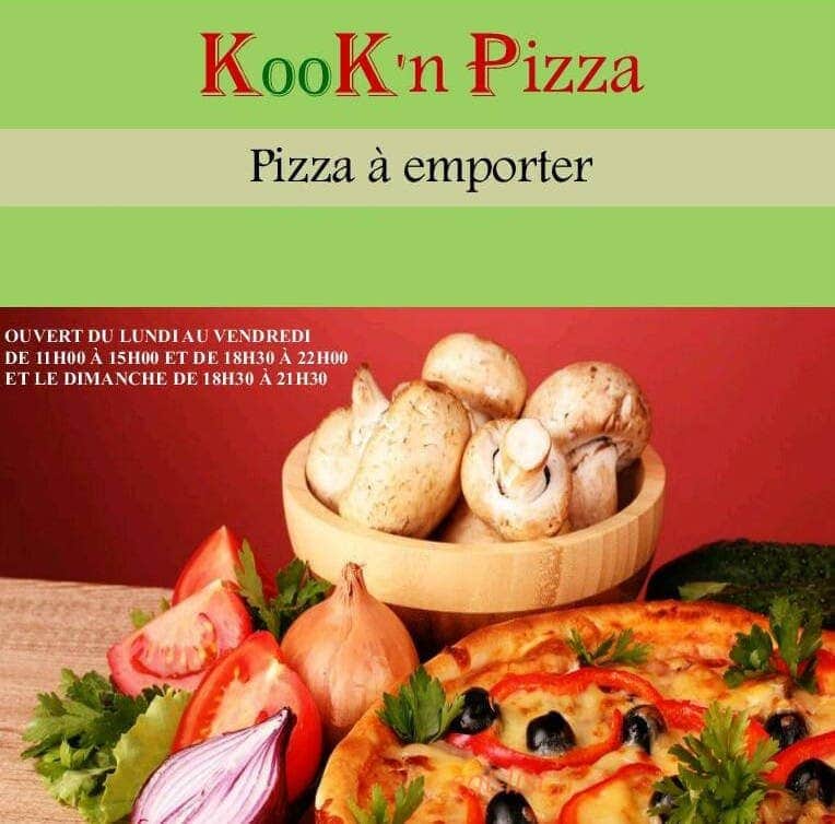 KooK'n Pizza — carte page 1