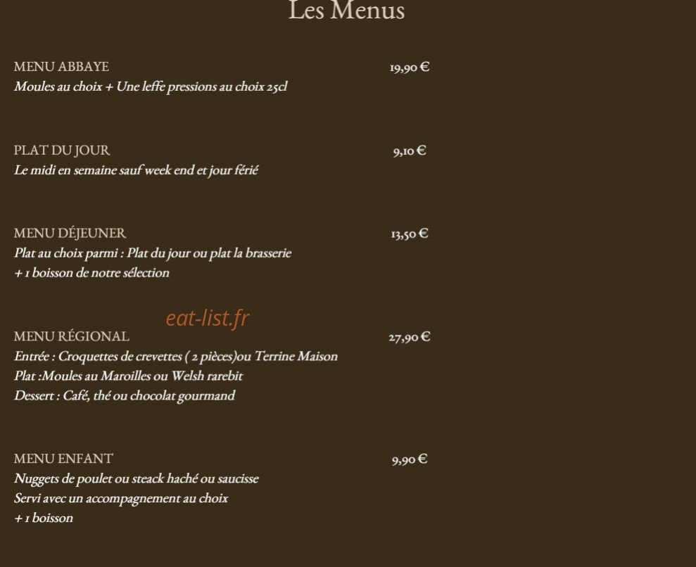 L'Abbaye — carte page 9