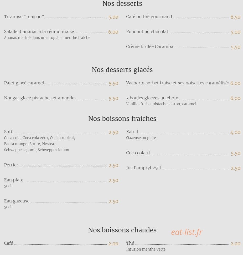 L'Adress — carte page 3
