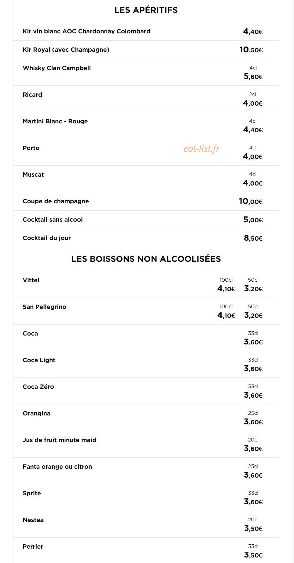 L'Avant Scene — carte page 6