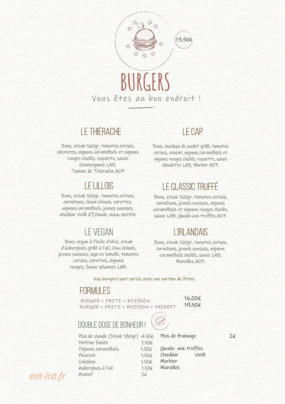 L'île aux burgers — carte page 2