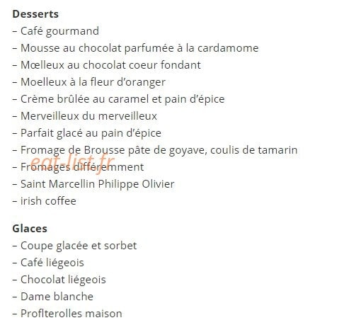 L'Orange Bleue — carte page 3