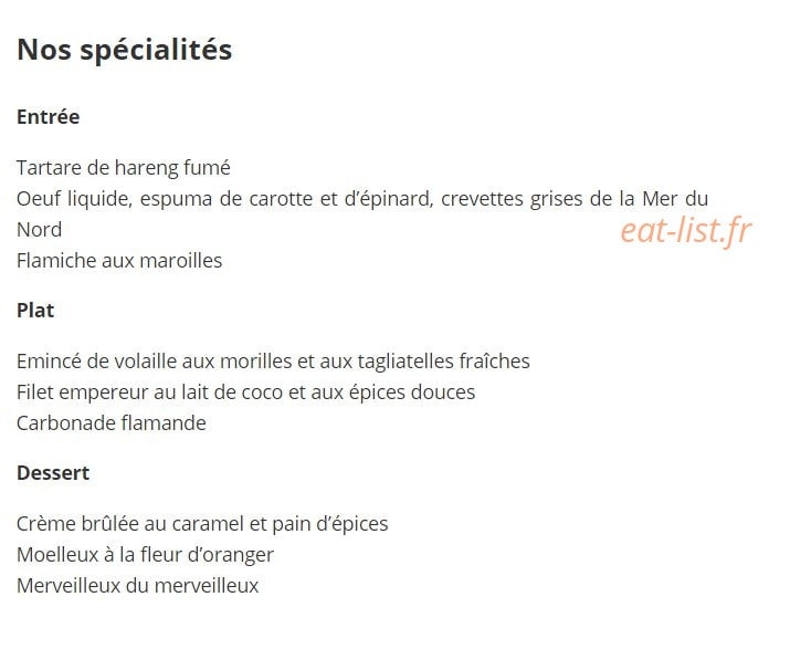 L'Orange Bleue — carte page 1