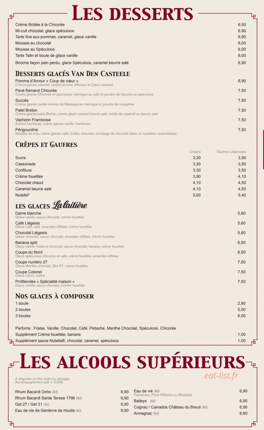 La Chicoree — carte page 6