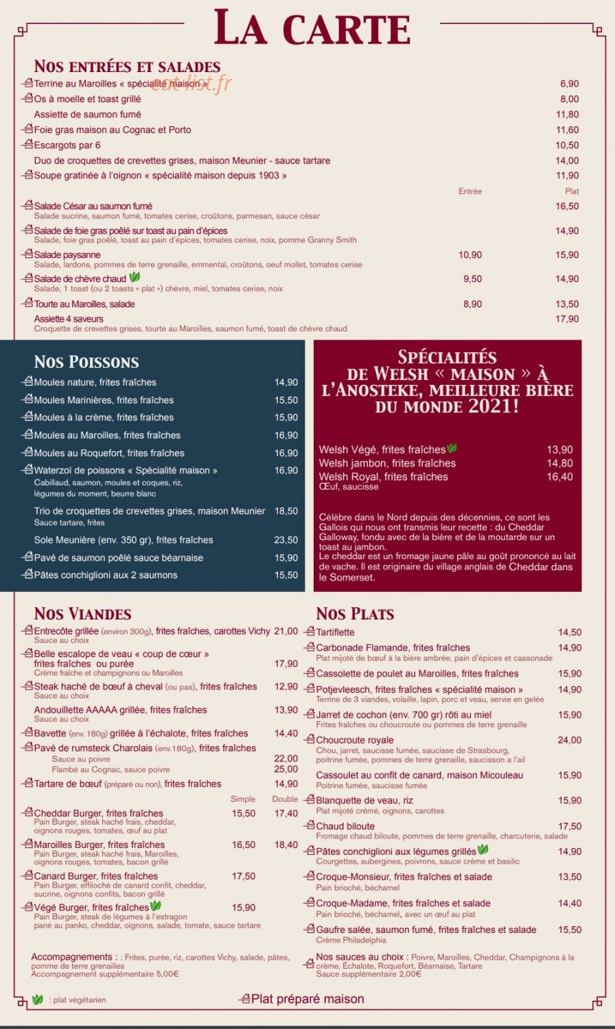 La Chicoree — carte page 5