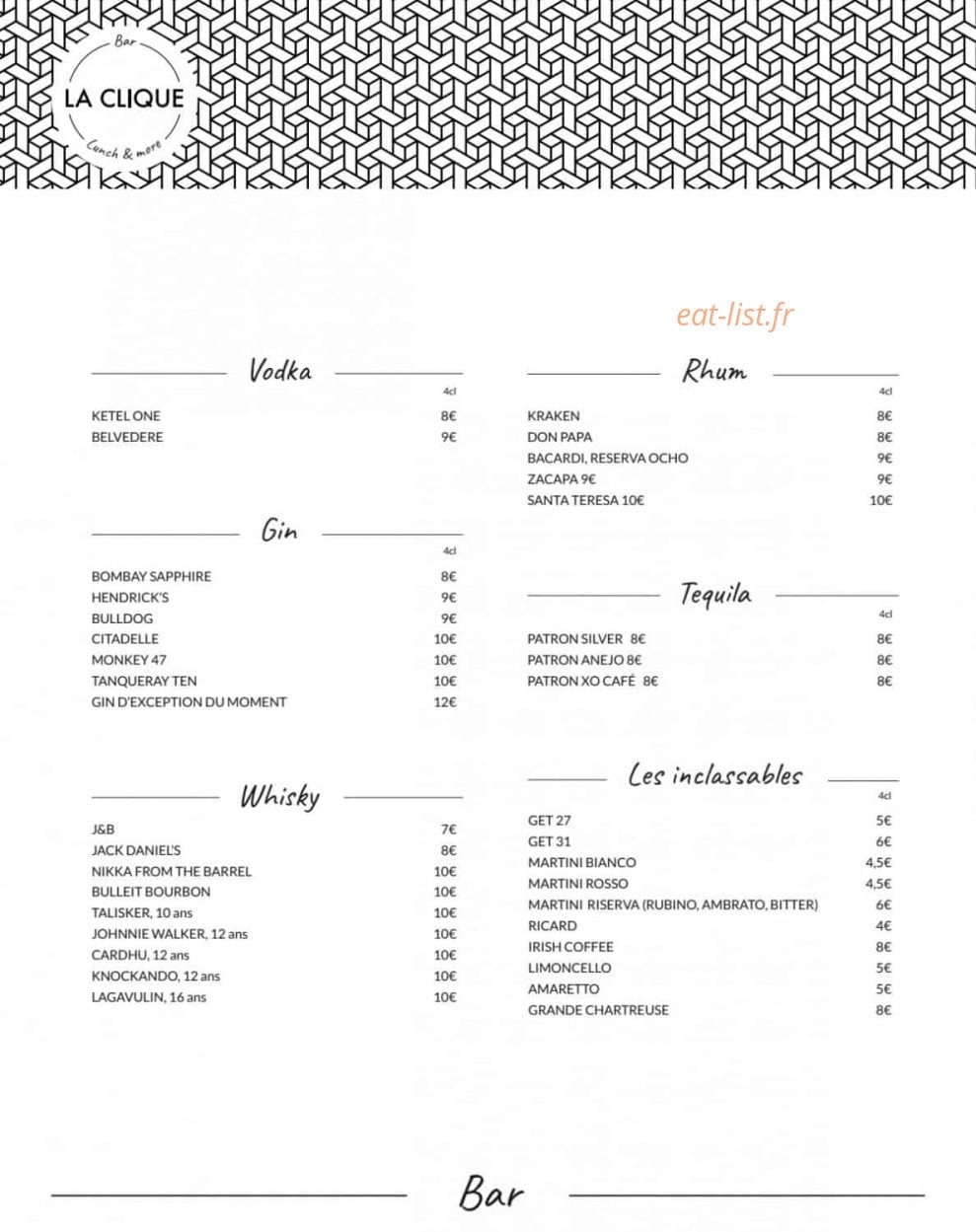 La Clique — carte page 3