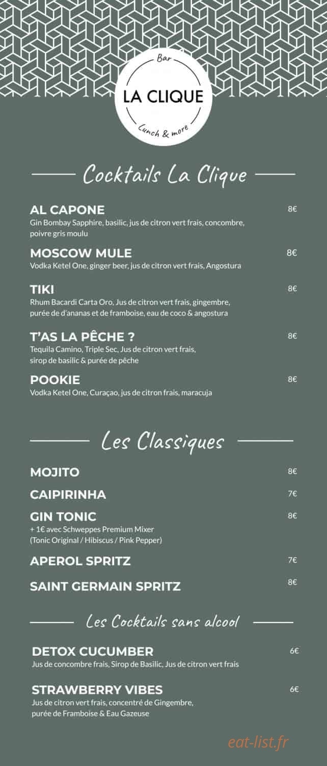 La Clique — carte page 5