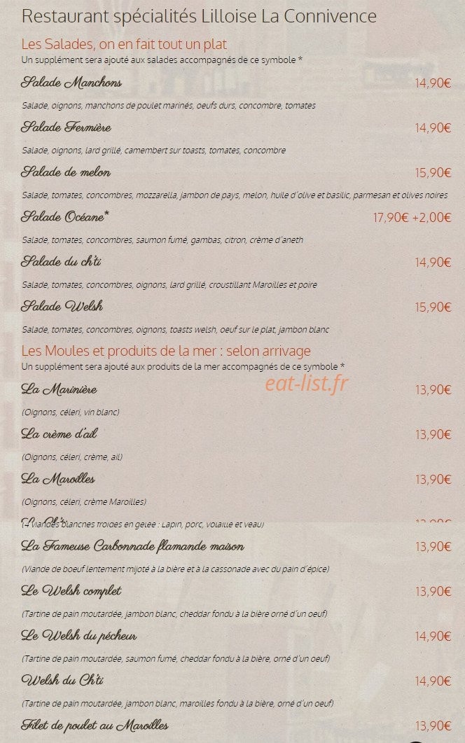 La connivence — carte page 2