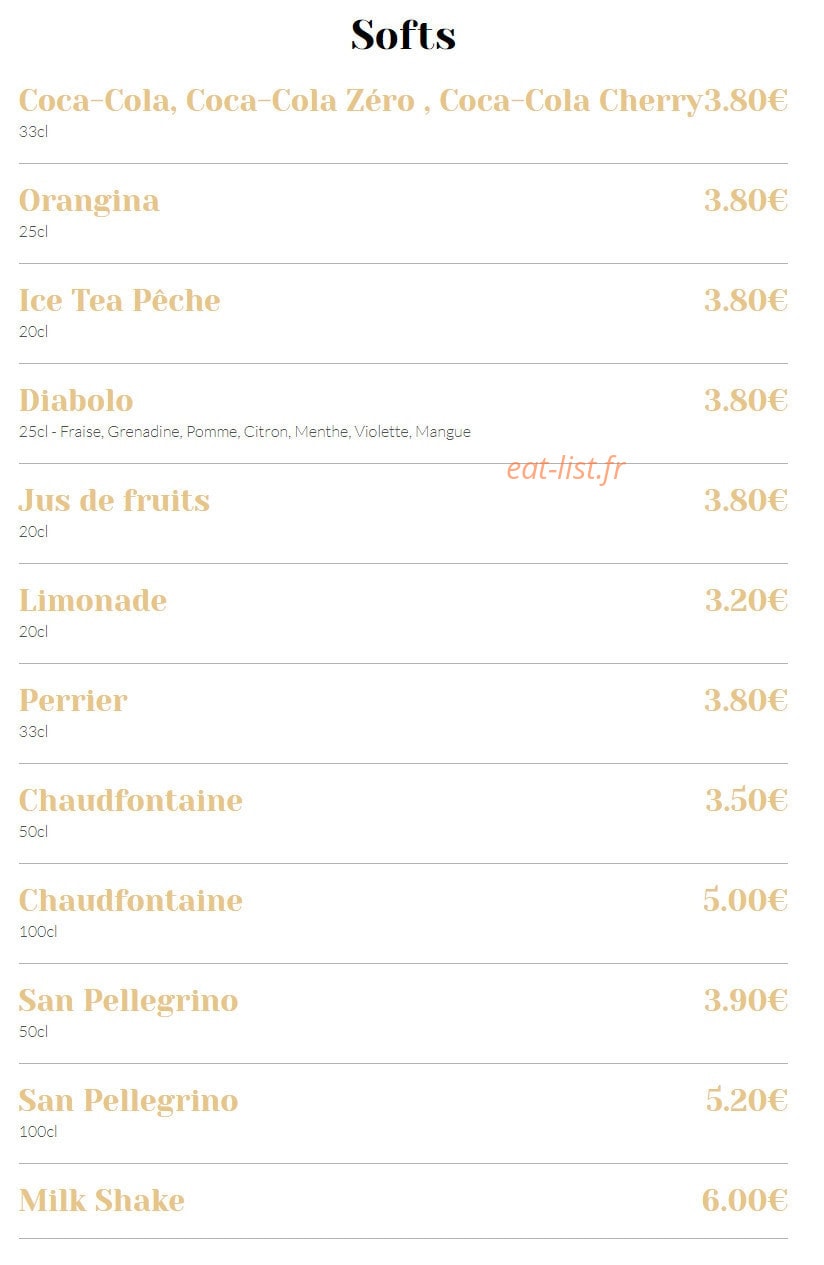 La crêperie du Sébasto — carte page 11