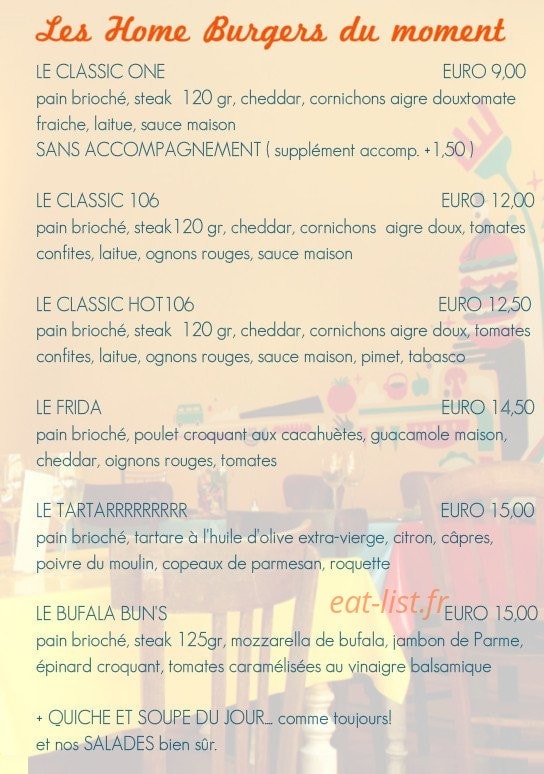 La Dinette — carte page 1