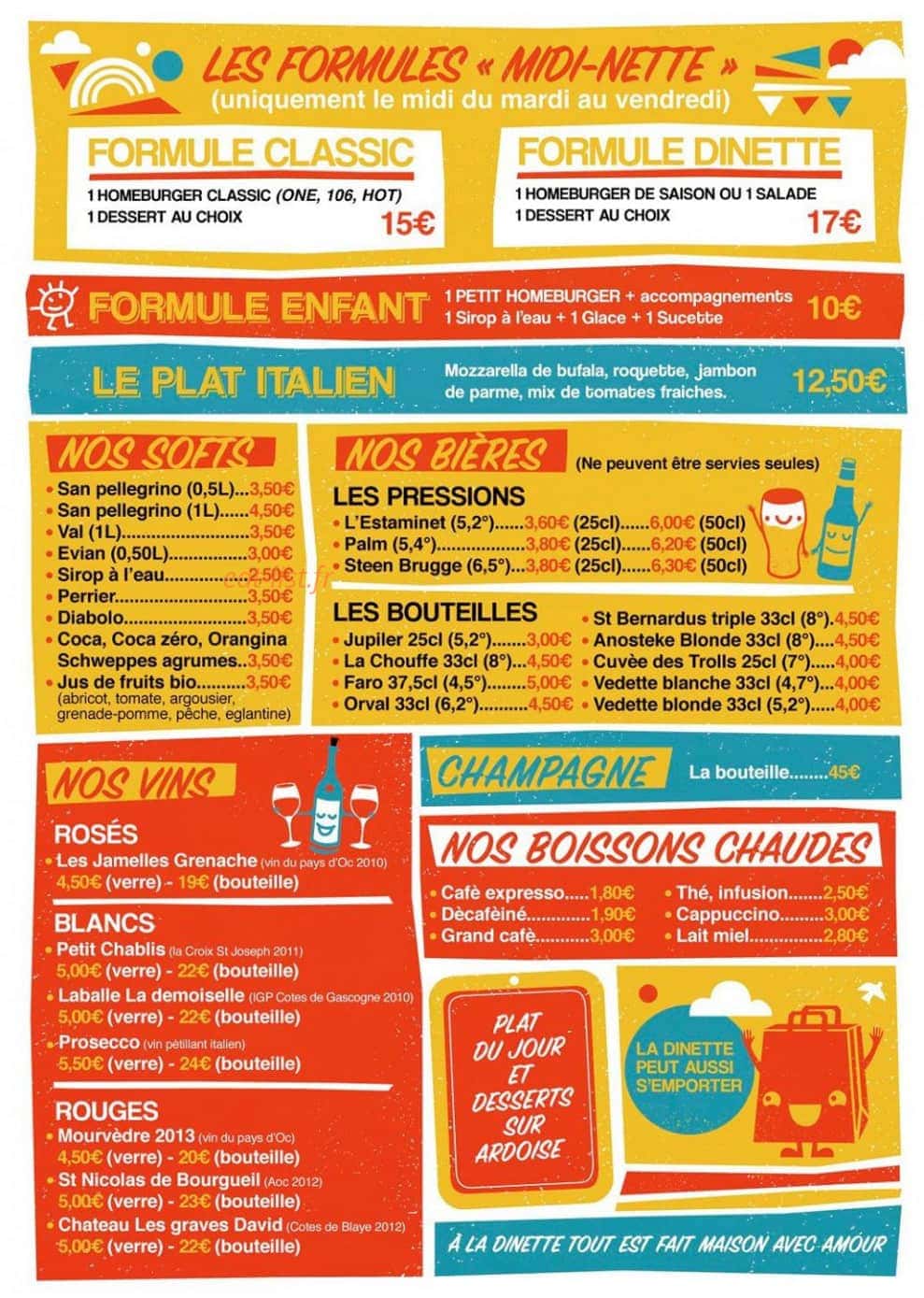 La Dinette — carte page 3