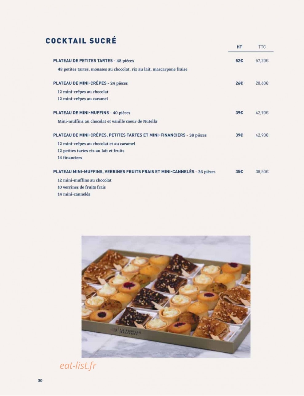 La Famille Finest Lunch — carte page 28