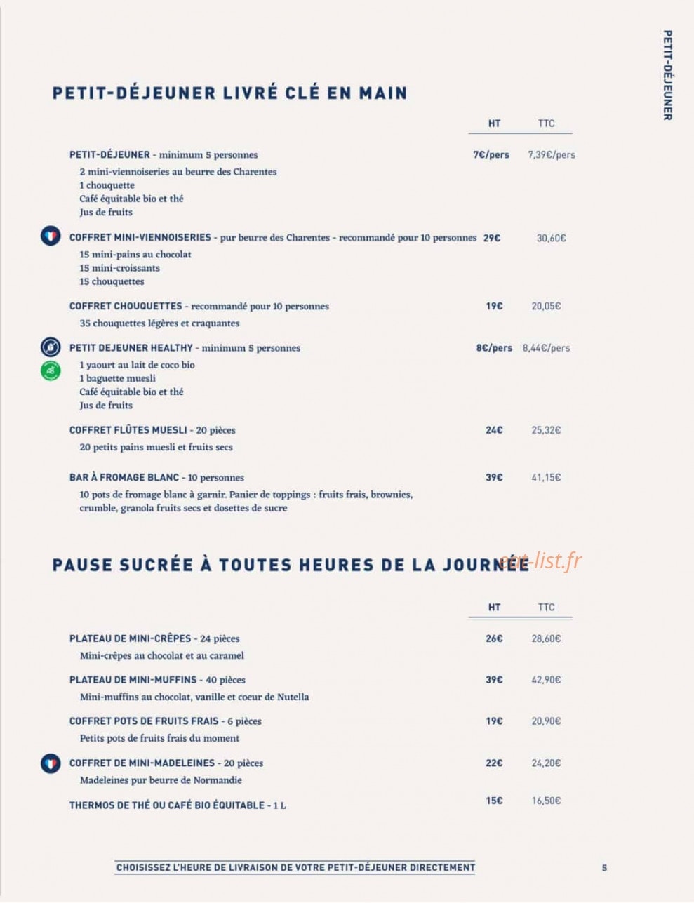 La Famille Finest Lunch — carte page 3