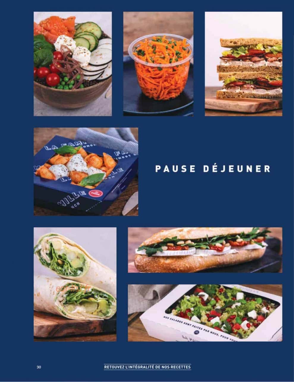 La Famille Finest Lunch — carte page 30