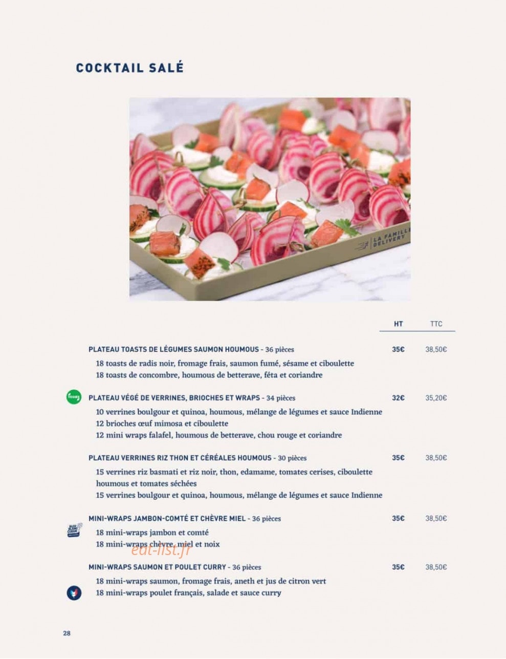 La Famille Finest Lunch — carte page 26