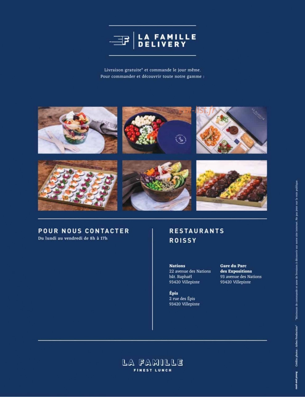 La Famille Finest Lunch — carte page 44