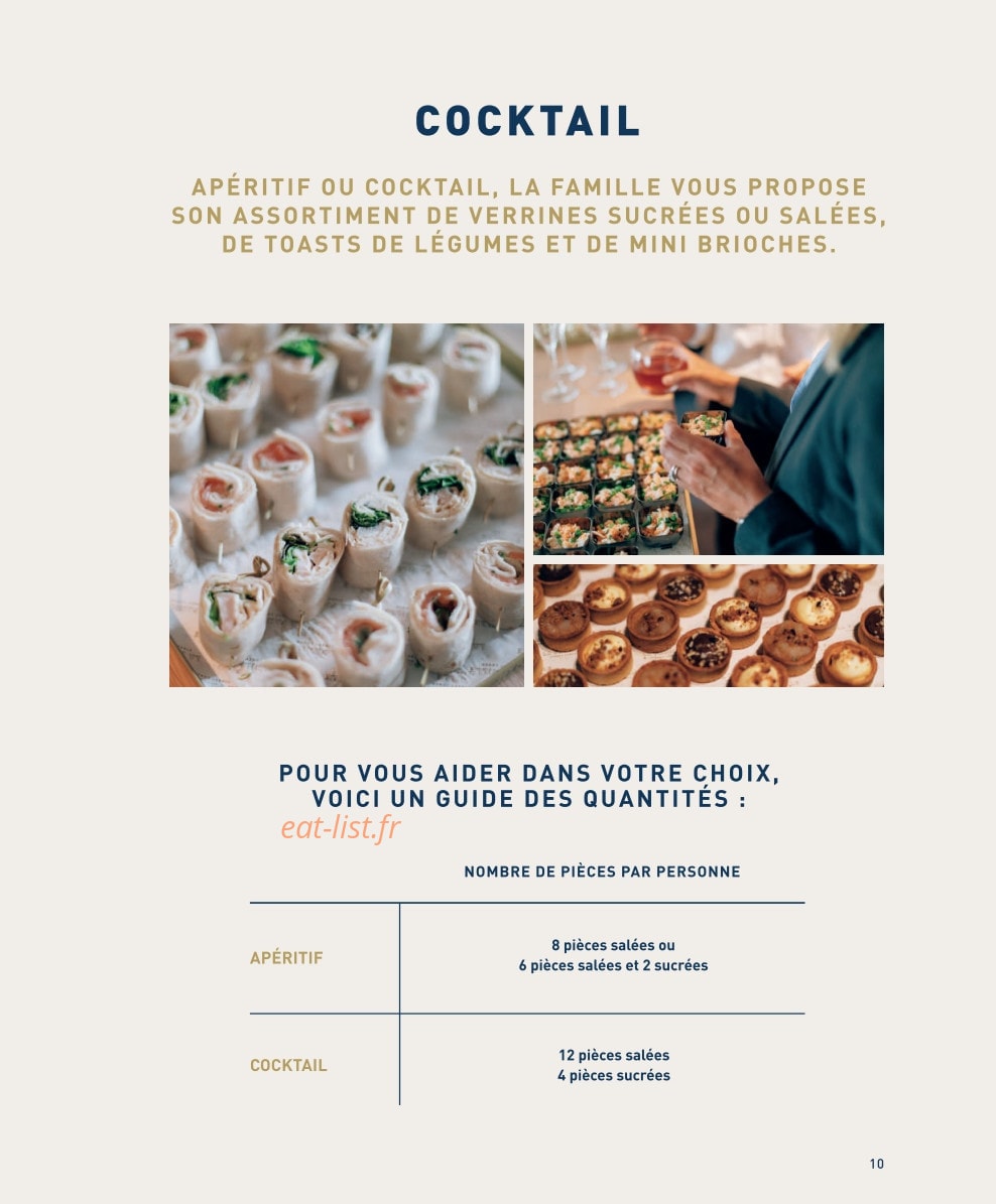 La Famille Finest Lunch — carte page 7