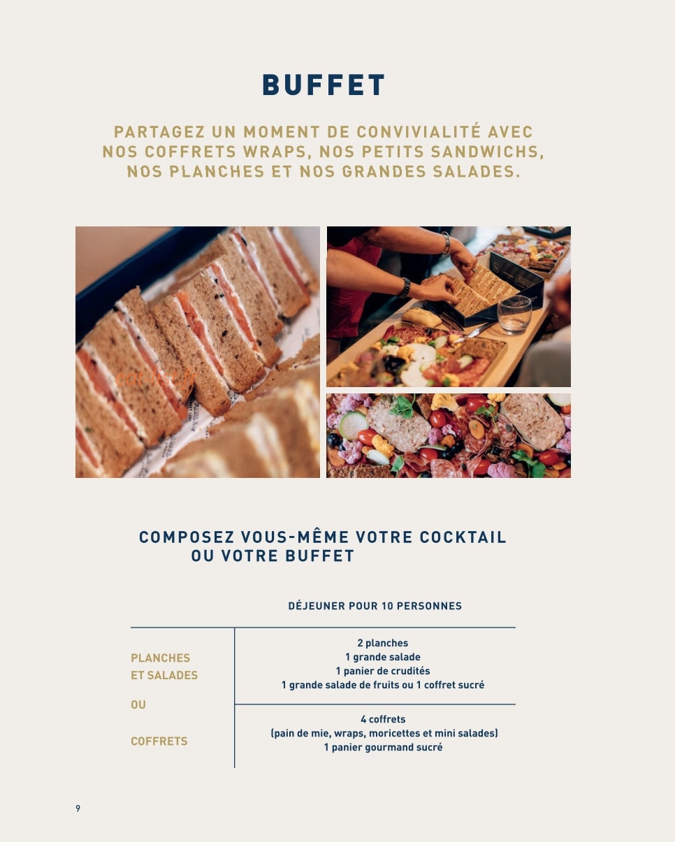 La Famille Finest Lunch — carte page 6