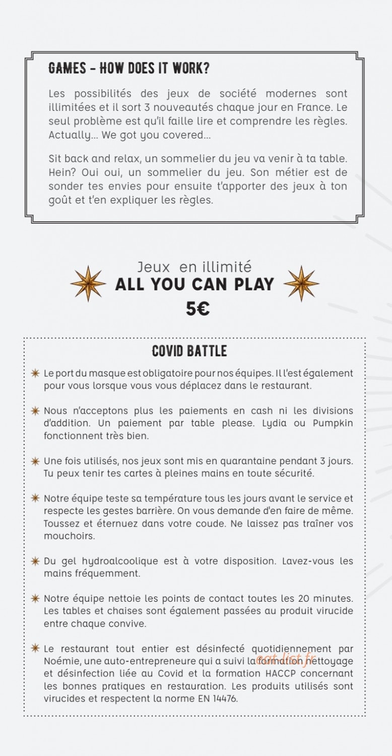 La Luck — carte page 1