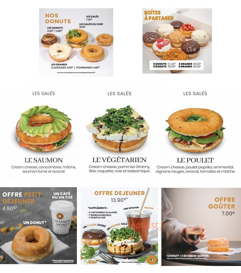 La Maison du Donut — carte page 2