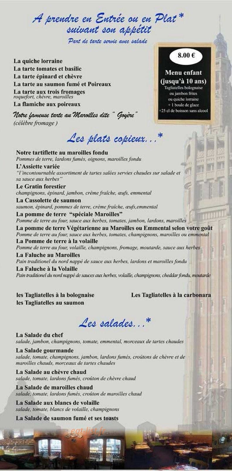 La Pâte Brisée — carte page 3