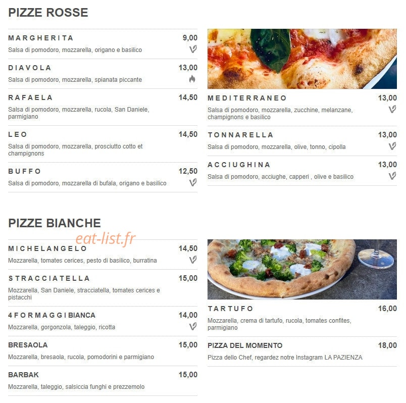 La Pazienza — carte page 1