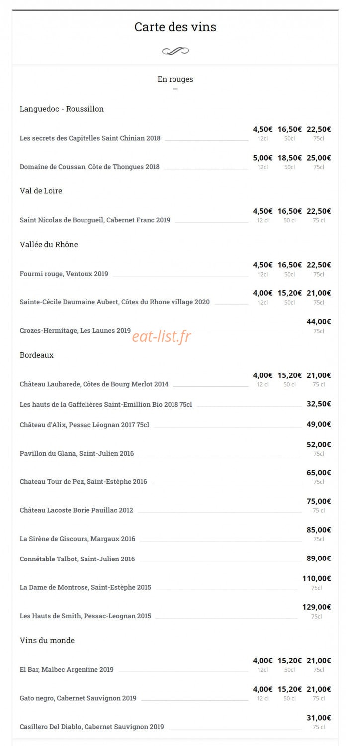 La Table du Siam — carte page 7