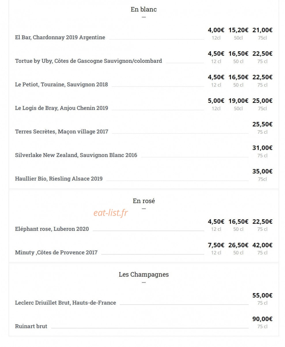 La Table du Siam — carte page 8