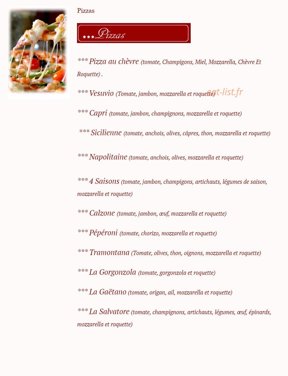La Tramontana — carte page 4