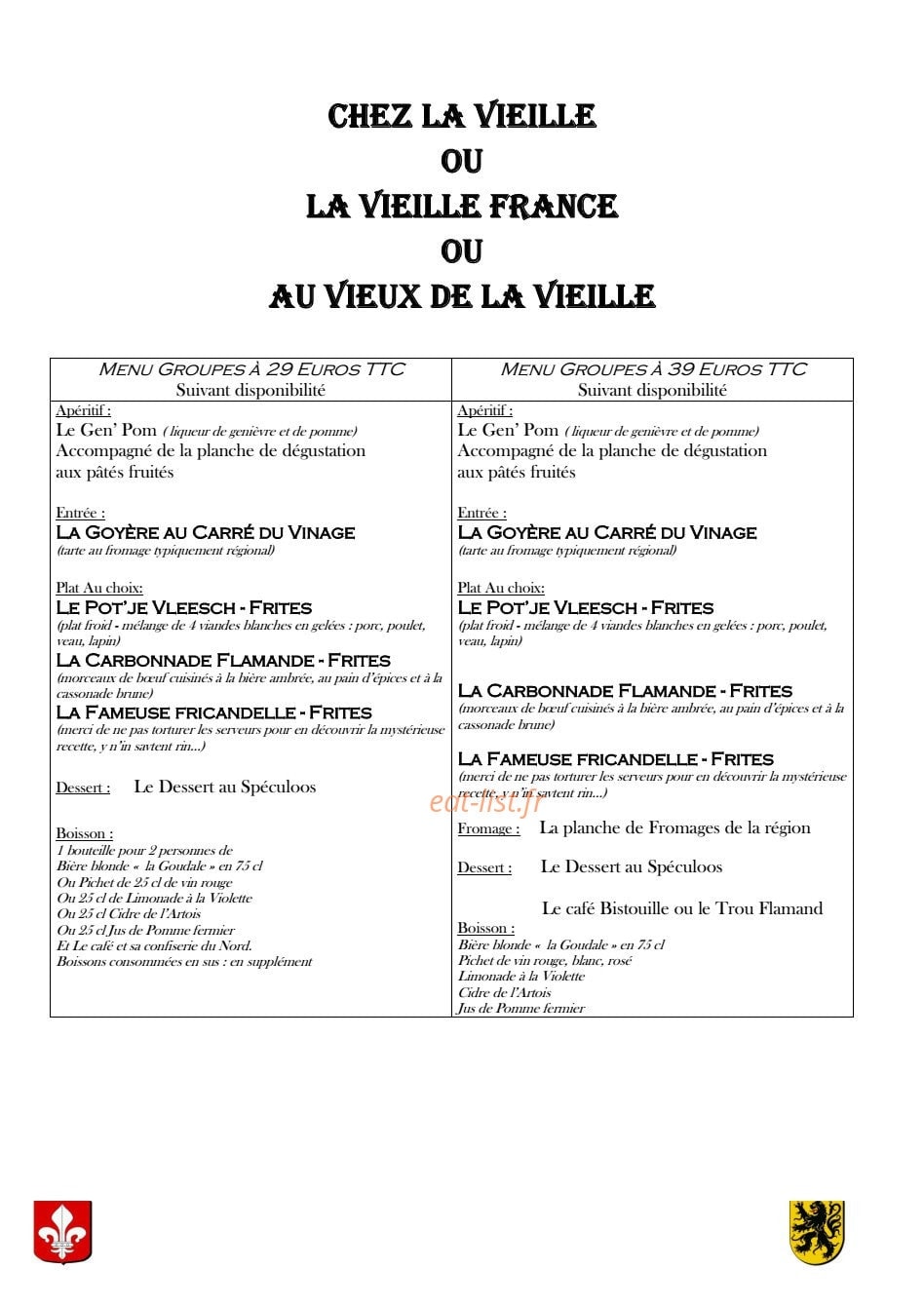 La Vieille France — carte page 2