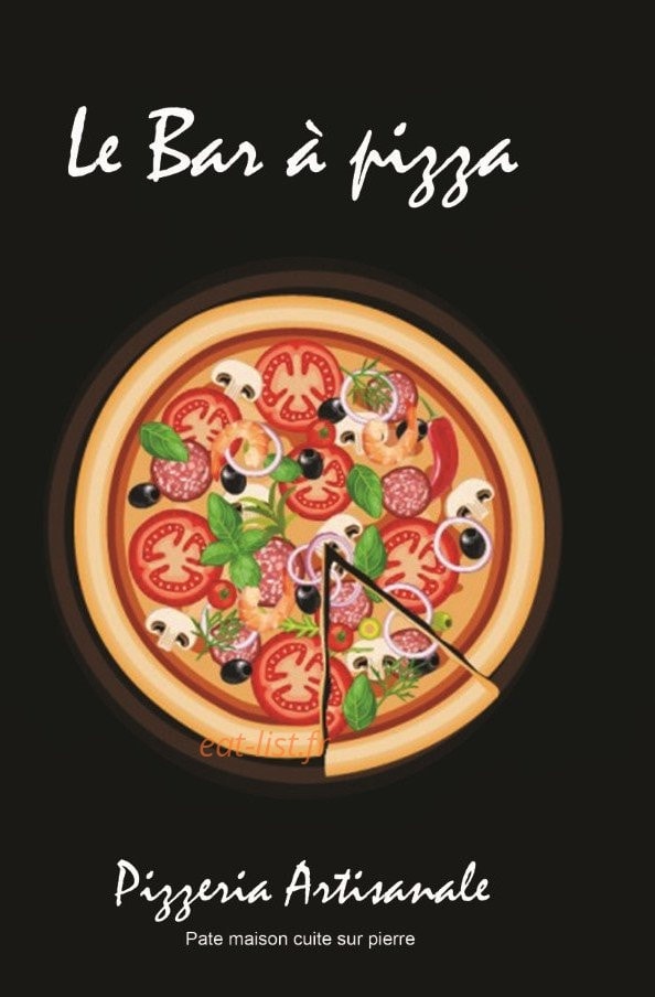 Le bar à pizzas — carte page 1