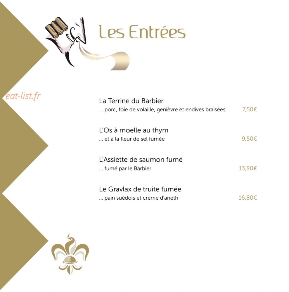 Le Barbier Qui Fume — carte page 5