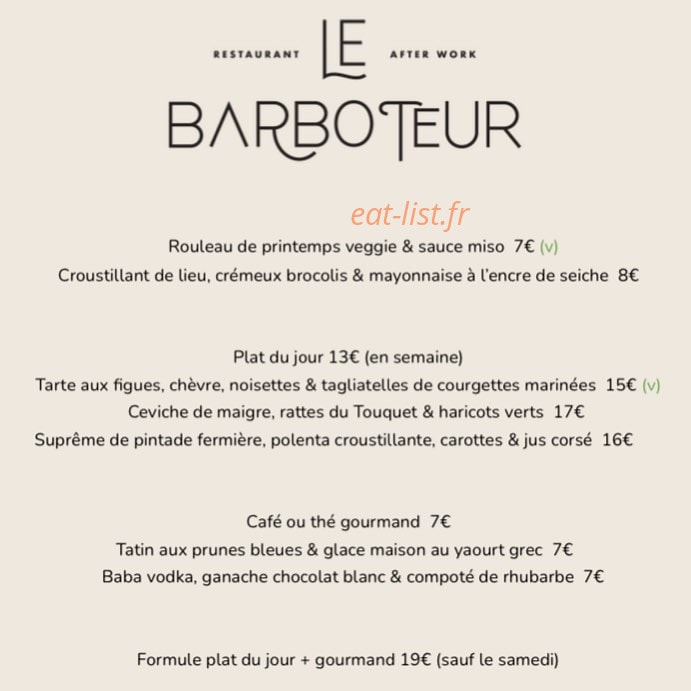 Le Barboteur — carte page 1