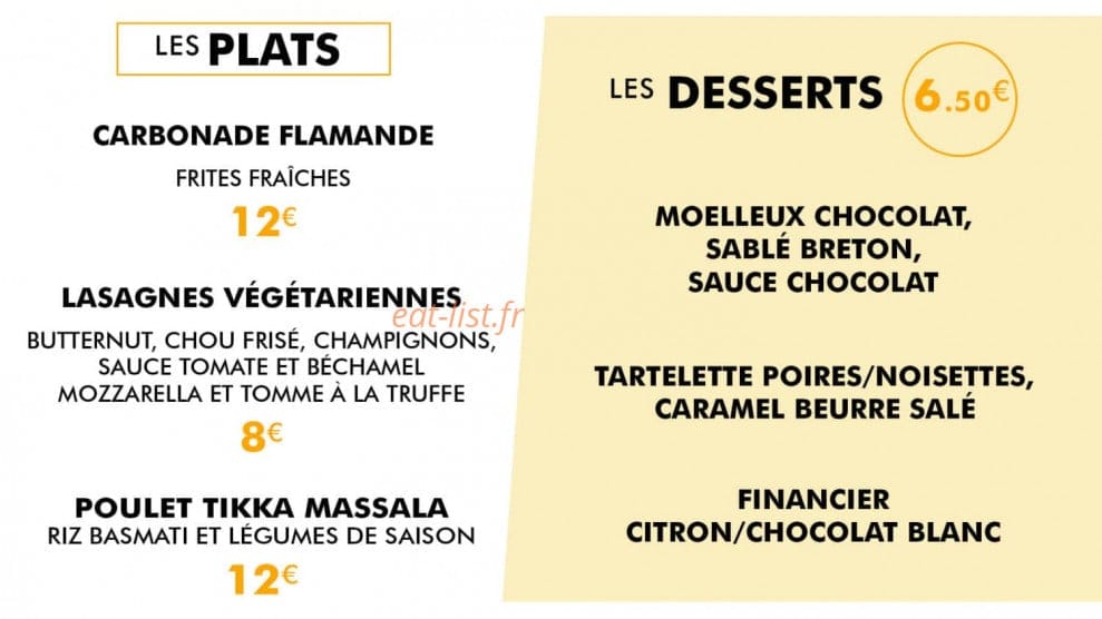 Le Bistrot de St So — carte page 3