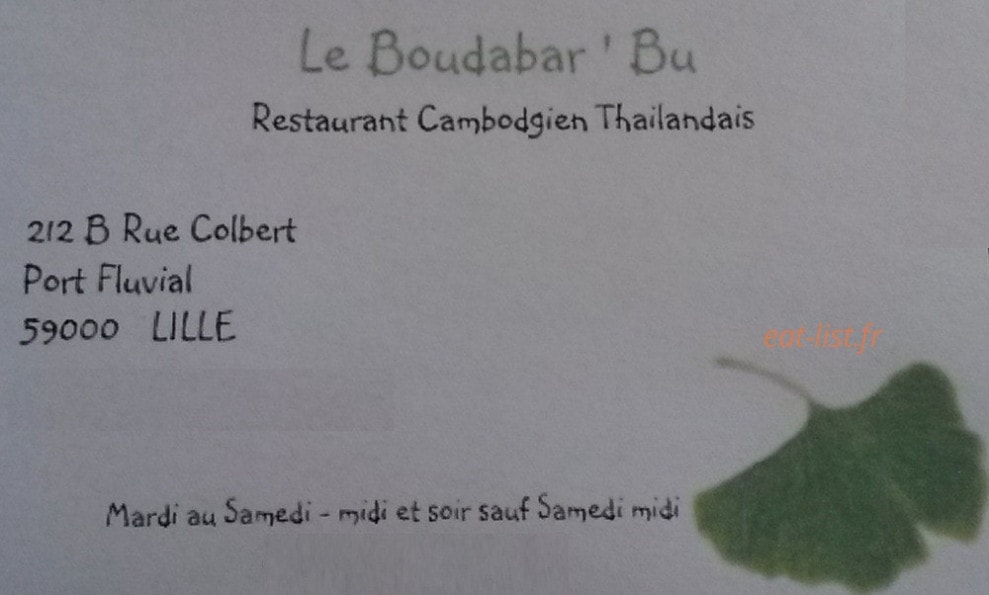 Le Boudabar'bu — carte page 1