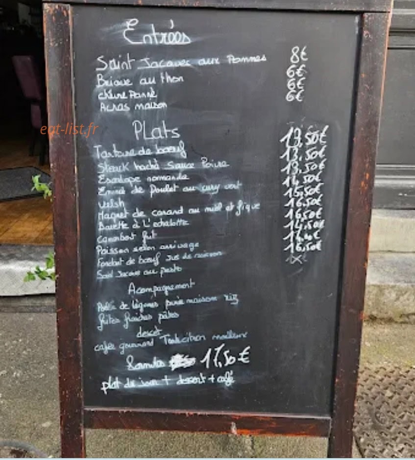 Le Café des Nates — carte page 1