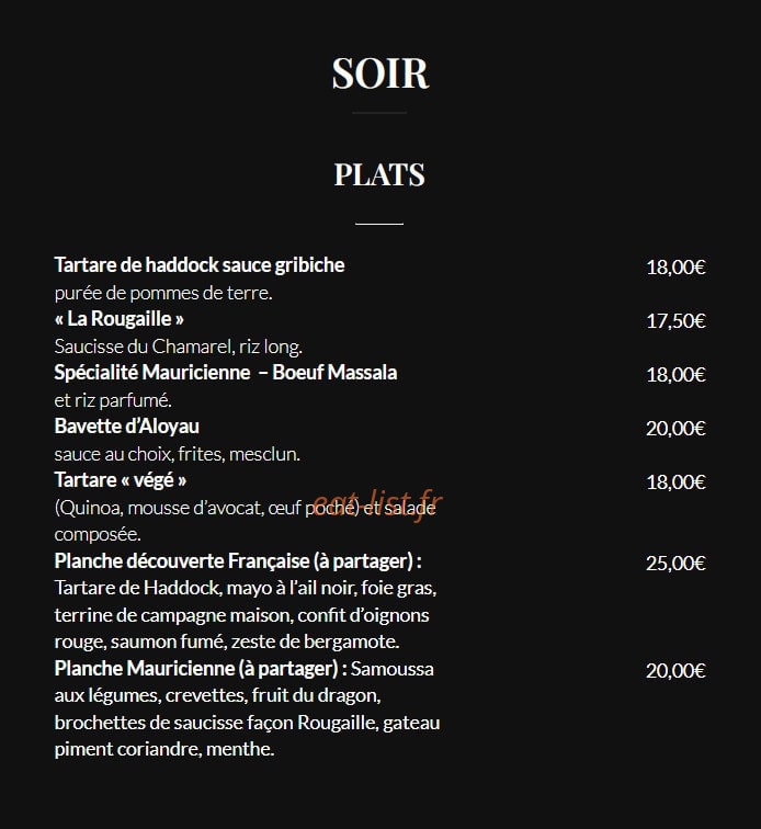 Le Chamarel — carte page 1