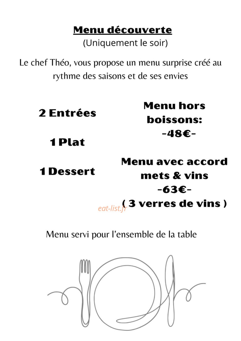 Le Chantecler — carte page 2