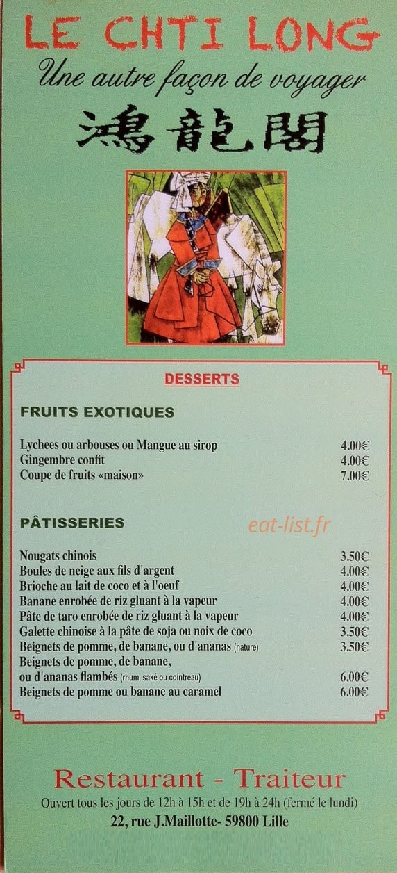 Le Chti Long — carte page 1