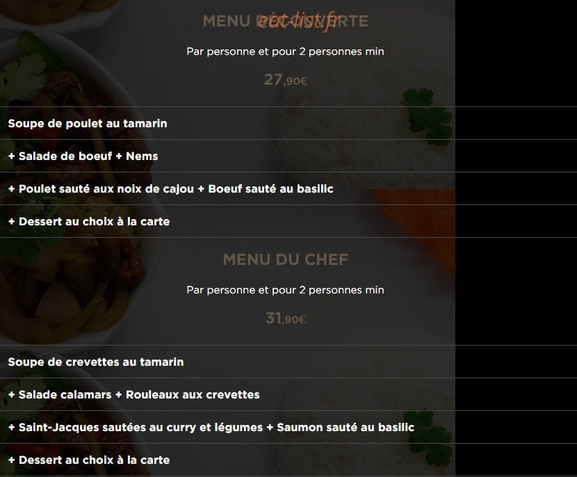 Le Co Do Hue — carte page 6