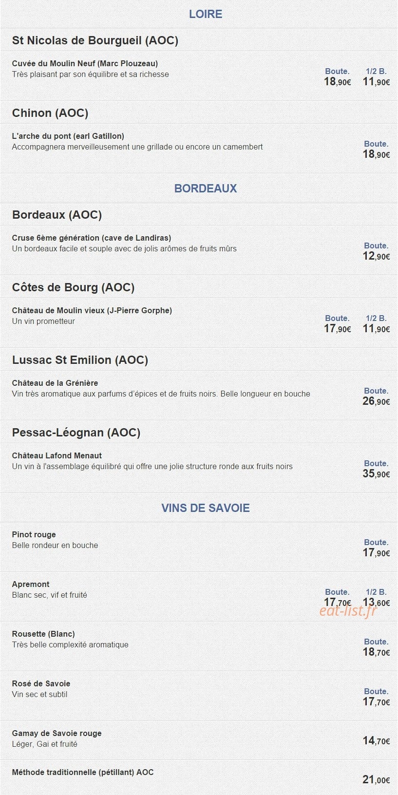Le Dahu — carte page 2