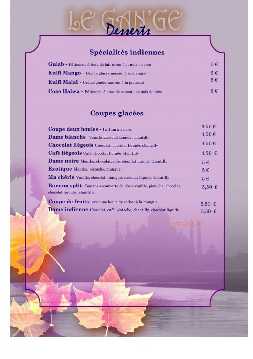 Le Gan'ge — carte page 7