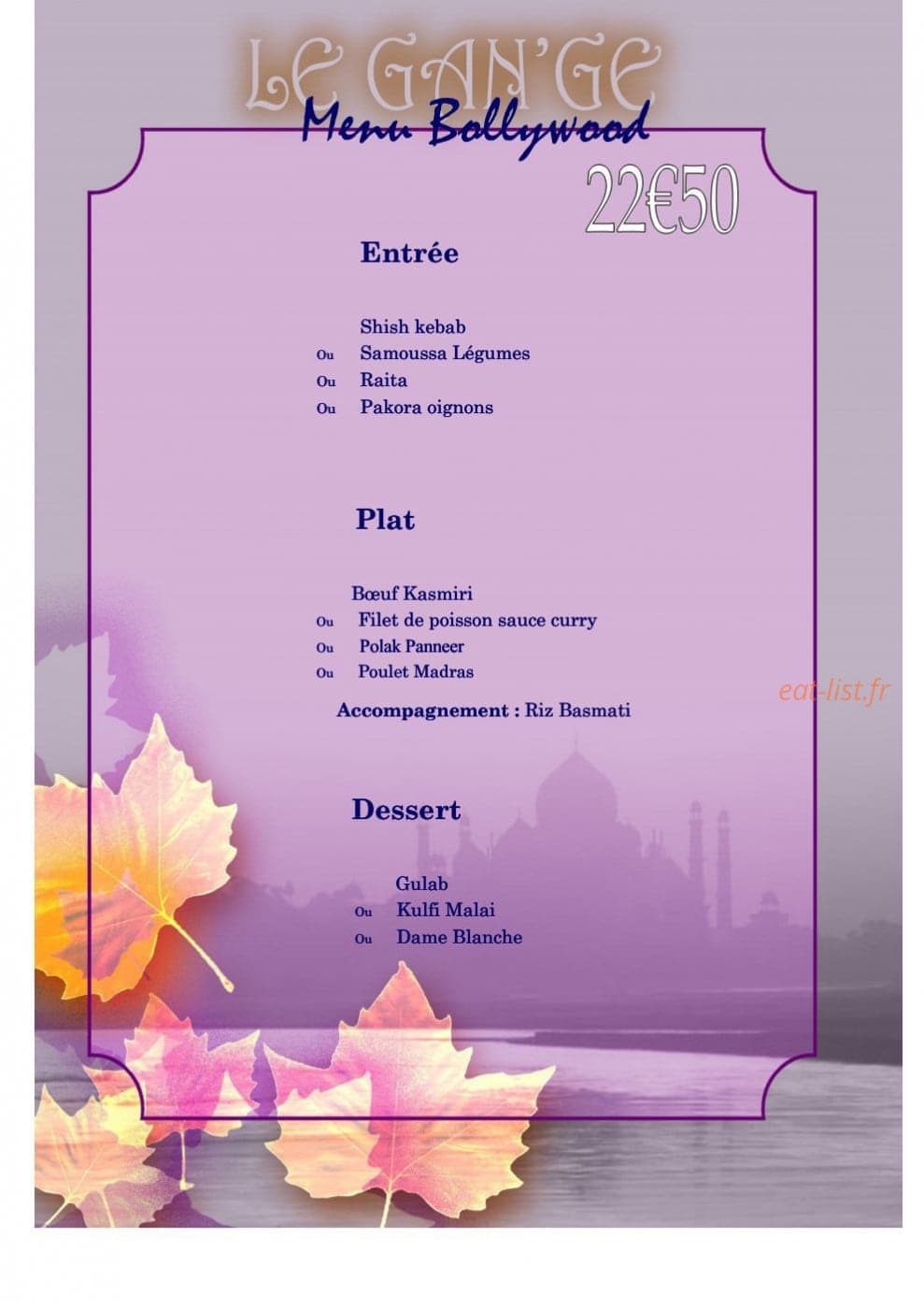 Le Gan'ge — carte page 9