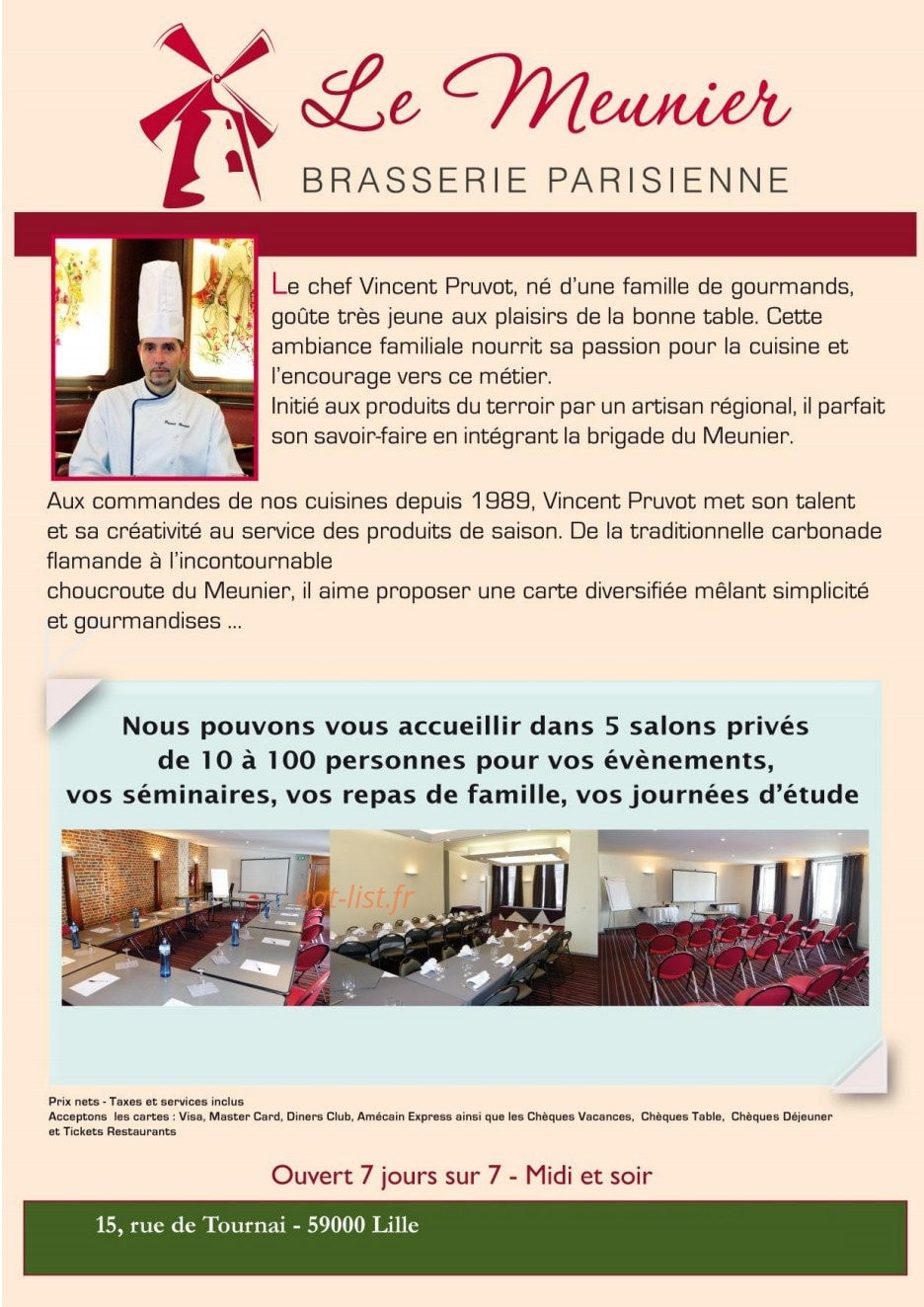 Le Meunier — carte page 1