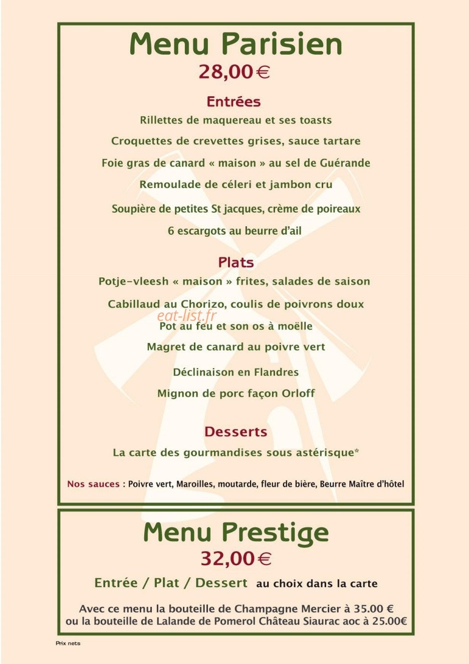 Le Meunier — carte page 5