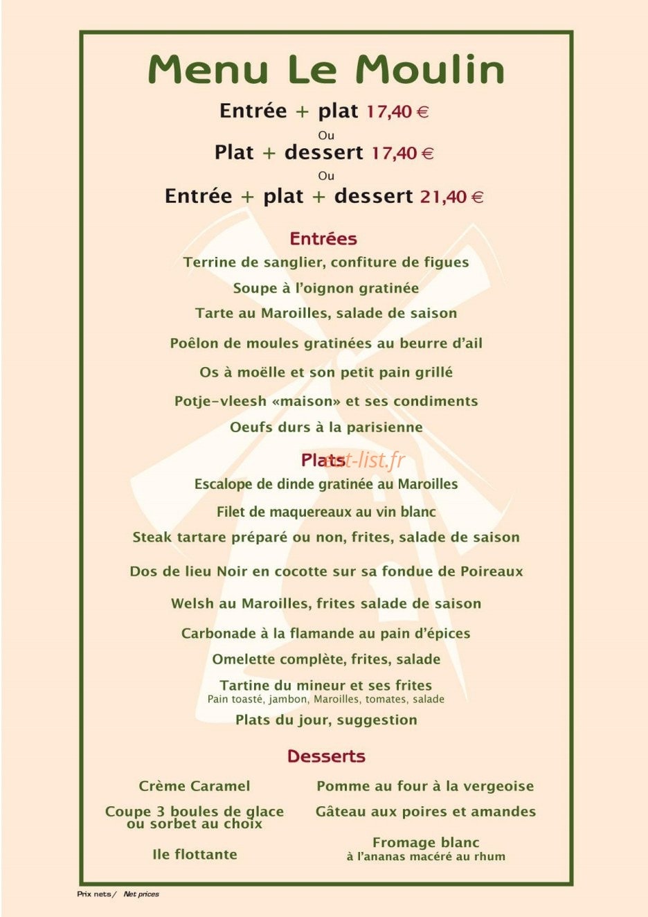 Le Meunier — carte page 4